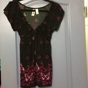 💜 Cute butterfly blouse. Small